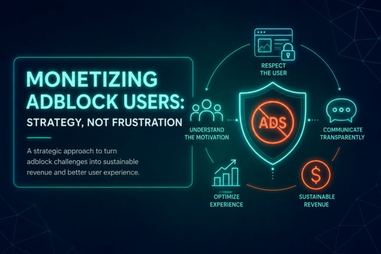 Adblock users monetization